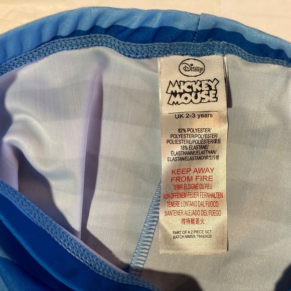 Disney Mickey Mouse Swim Shirt and Swim Shorts Set - Picture 7 of 7